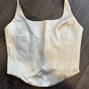 Cream Satin Corset